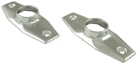 Brides de tringle de douche oblongues