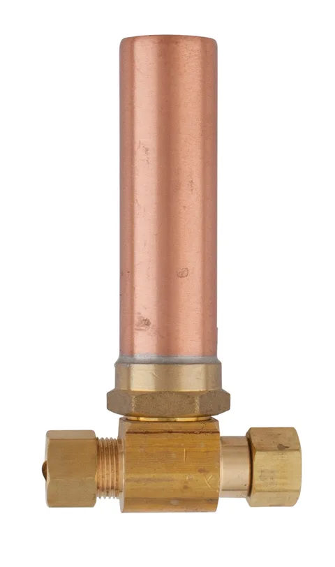 Mini valve à bille 1/4 de tour 3/8" comp femelle x 3/8" comp