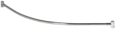 Tringle de rideau de douche en acier courbé