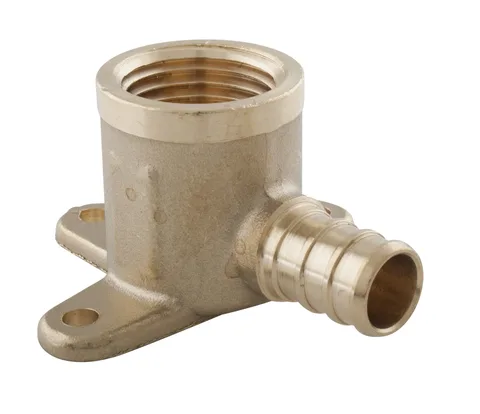 Coude de fixation 90D pex-B en laiton 
