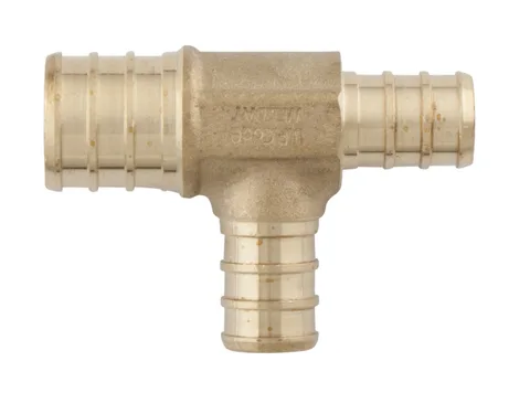Té réduit pex-B en laiton 