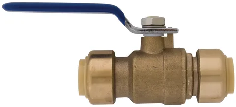 Valve à bille 1/4 de tour connexion rapide sans drain 